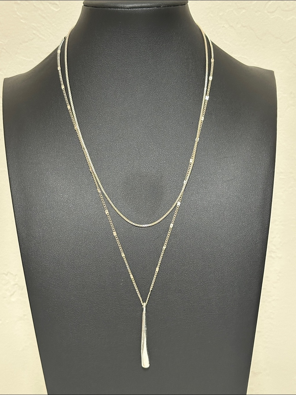 Jenny Bird Leana Pendant Double Chain Necklace